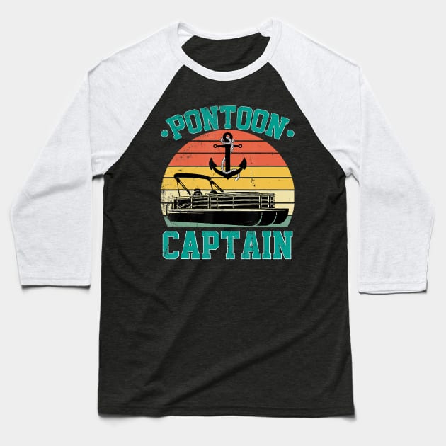 Pontoon captain funny boaters or boat driving lovers Baseball T-Shirt by AlexWu